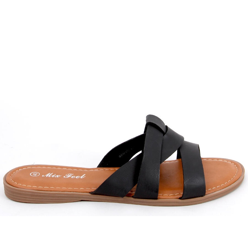 Pantuflas Cruzadas Mujer Poppy Negro