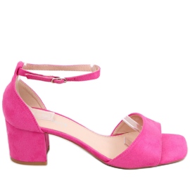 Sandalias mujer tacón ante Silence Fushia rosa