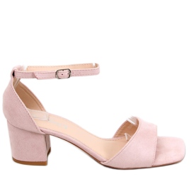 Sandalias mujer tacón ante Silence Nude rosado