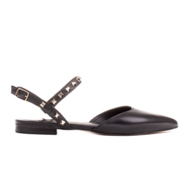 Marco Shoes Sandalias negras con tachuelas negro