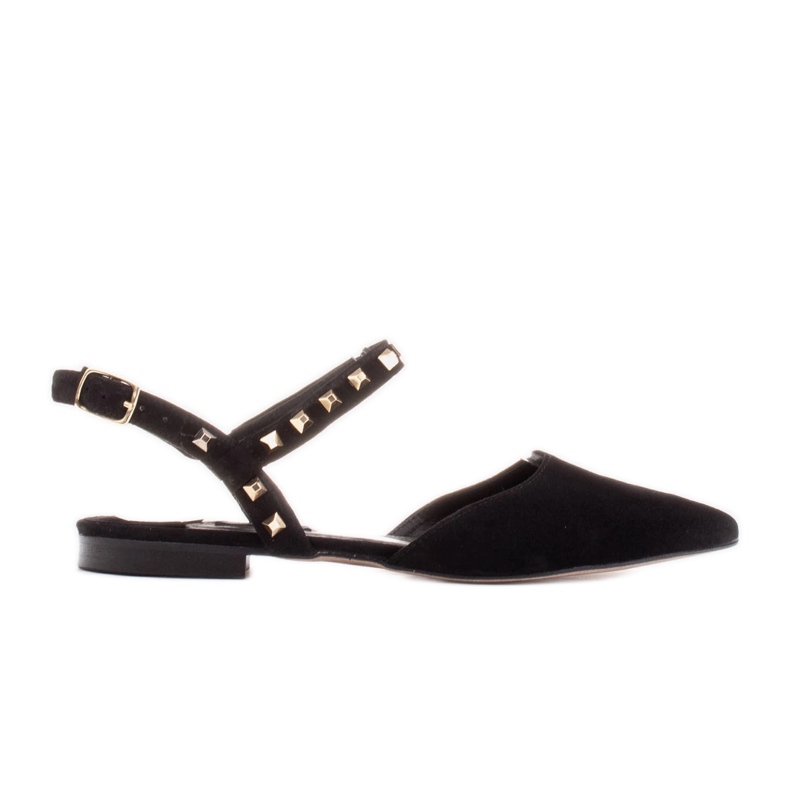 Marco Shoes Sandalias negras con tachuelas negro