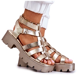 PS1 Sandalias Piel Tiras Minorita Dorada dorado PS1 Sandalias Piel Tiras Minorita Dorada dorado