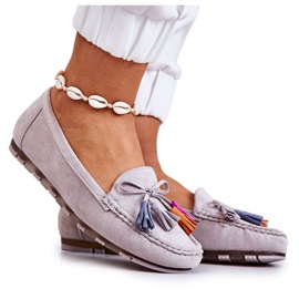 PS1 Mocasines de mujer Wilessa ante gris