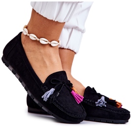 PS1 Mocasines de mujer en ante negro Wilessa PS1 Mocasines de mujer en ante negro Wilessa