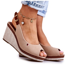 PS1 Sandalias Mujer Cómodas Con Hebilla Thallas Beige Oscuro