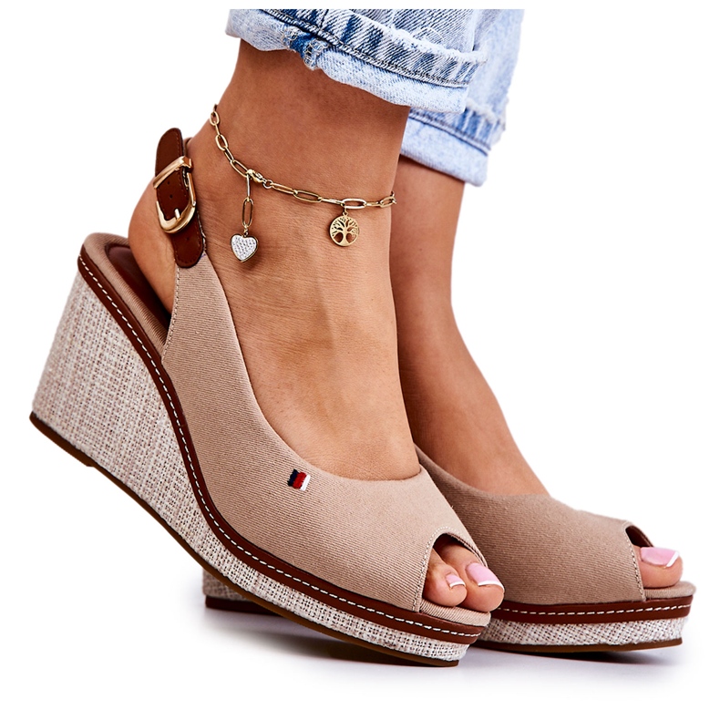 PS1 Sandalias Mujer Cómodas Con Hebilla Thallas Beige Oscuro