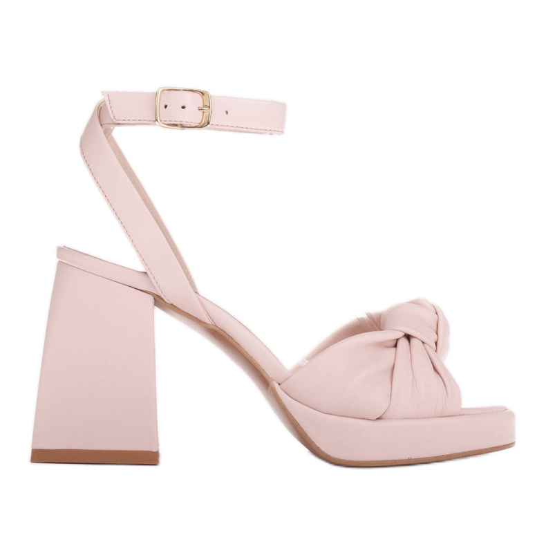 Marco Shoes Sandalias plataforma rosa empolvado beige rosado
