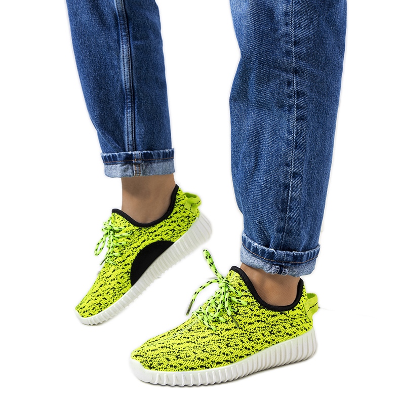 Zapatillas Mulder verde neón negro