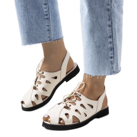 Sandalias atadas Vlis beige