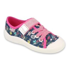 Zapatos befado niño 251X187 azul marino rosa