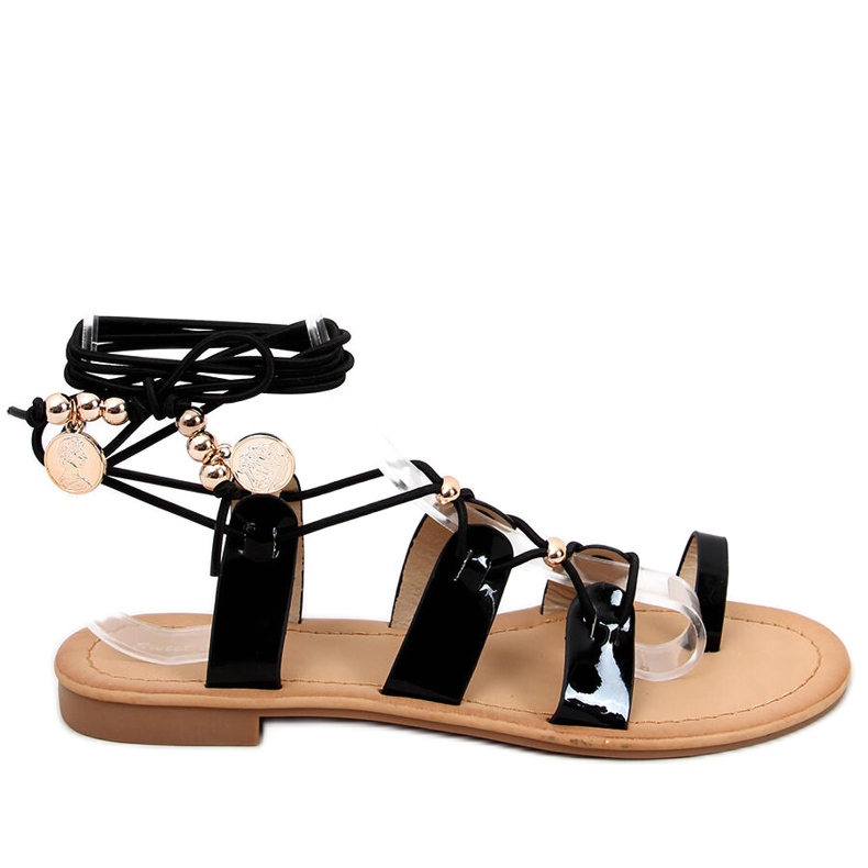Sandalias gladiadoras negras Niala negro