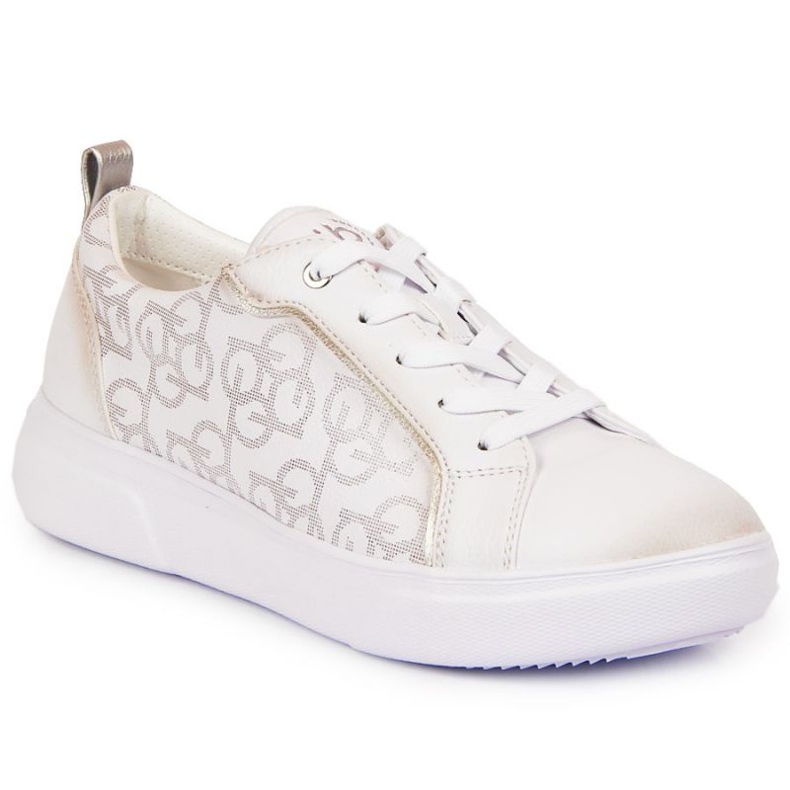Zapatillas blancas Bugatti W JJ253151 beige blanco dorado