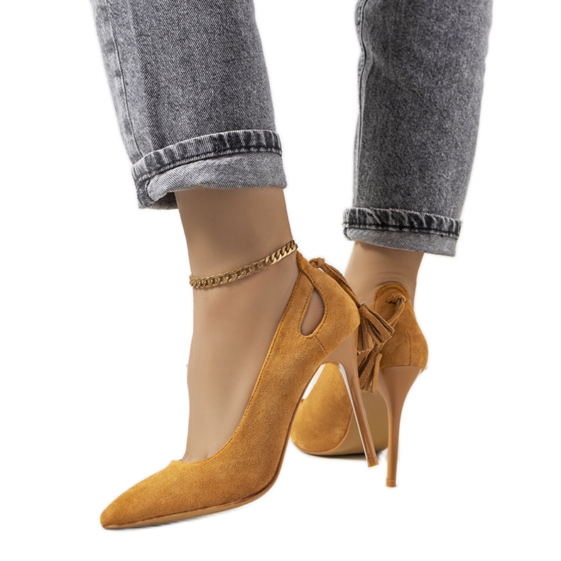 Tacones marrones con recortes decorativos Anthe marrón Tacones marrones con recortes decorativos Anthe marrón