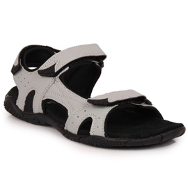 Sandalias deportivas velcro gris W American Club negro