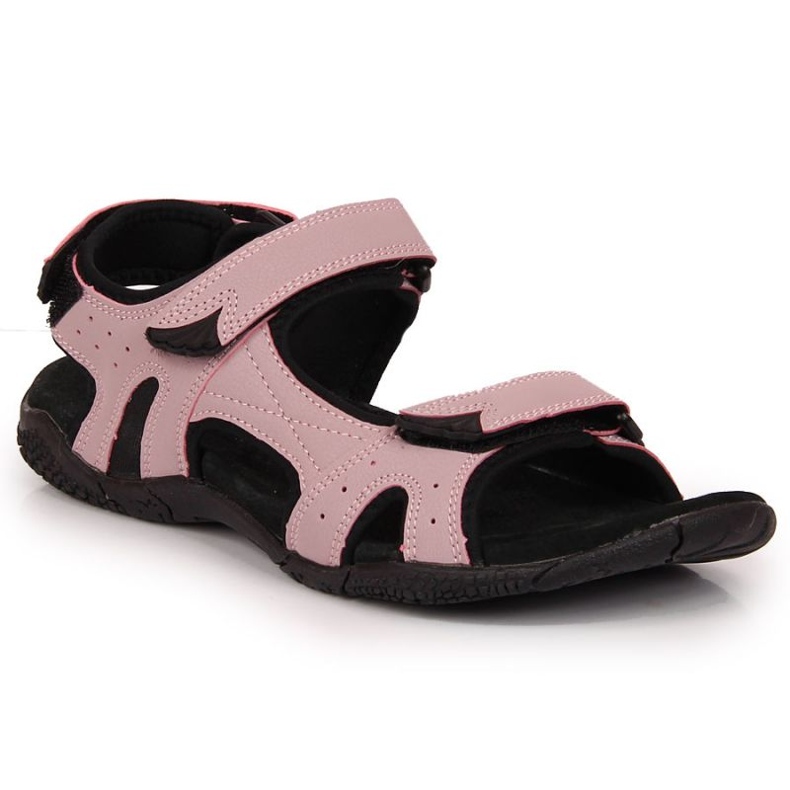 Sandalias deportivas rosas con velcro En el Club Americano negro rosado