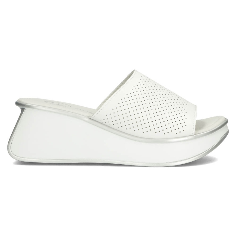 Zapatillas de cuero Filippo DK3614 / 22 Wh blanco
