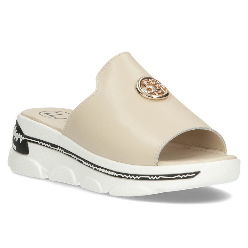 Babuchas de piel Filippo DK3872/22 Be beige