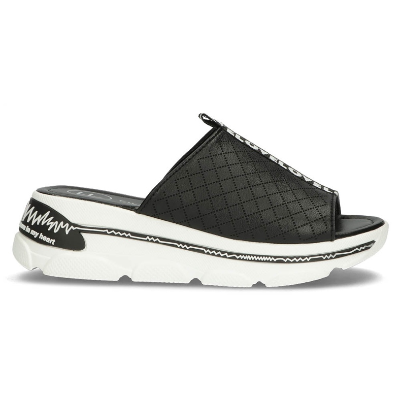 Zapatillas de piel Filippo DK3679/22 Bk negro