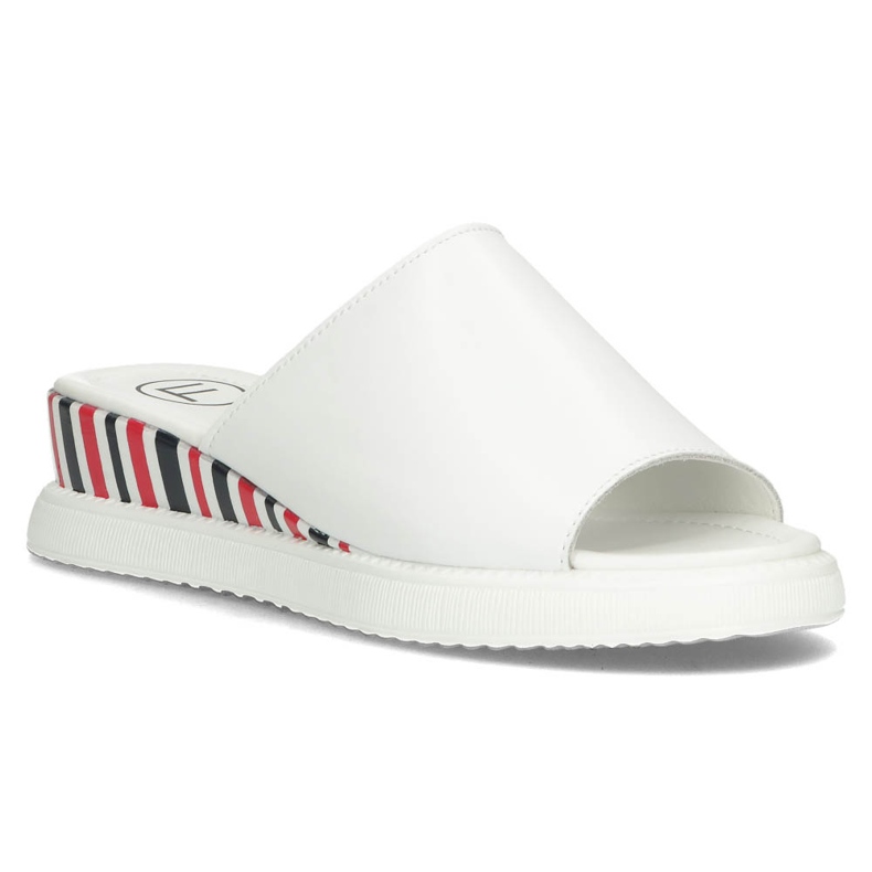Zapatillas de cuero Filippo DK3615 / 22 Wh blanco