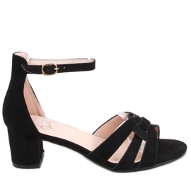 Sandalias de tacón negras Avium negro