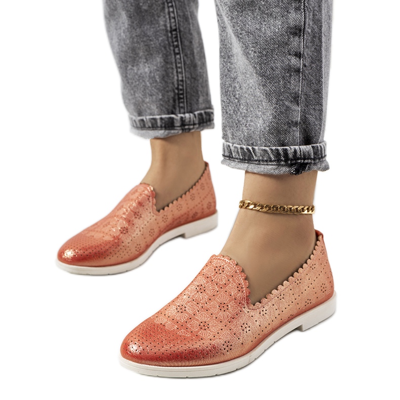Mocasines de mujer Girvan rojos