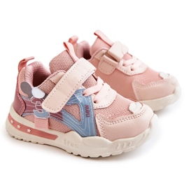 PJ2 Deportivas Infantiles De Tela Rosa Nathine rosado