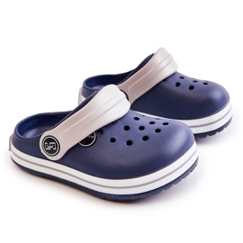 Pantuflas Infantiles Cómodas Crooks Azul Marino Colly