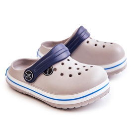 Pantuflas Infantiles Cómodas Kroks Grey Colly gris