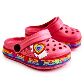 Pantuflas Infantiles Espuma Crocs Charie Rojo