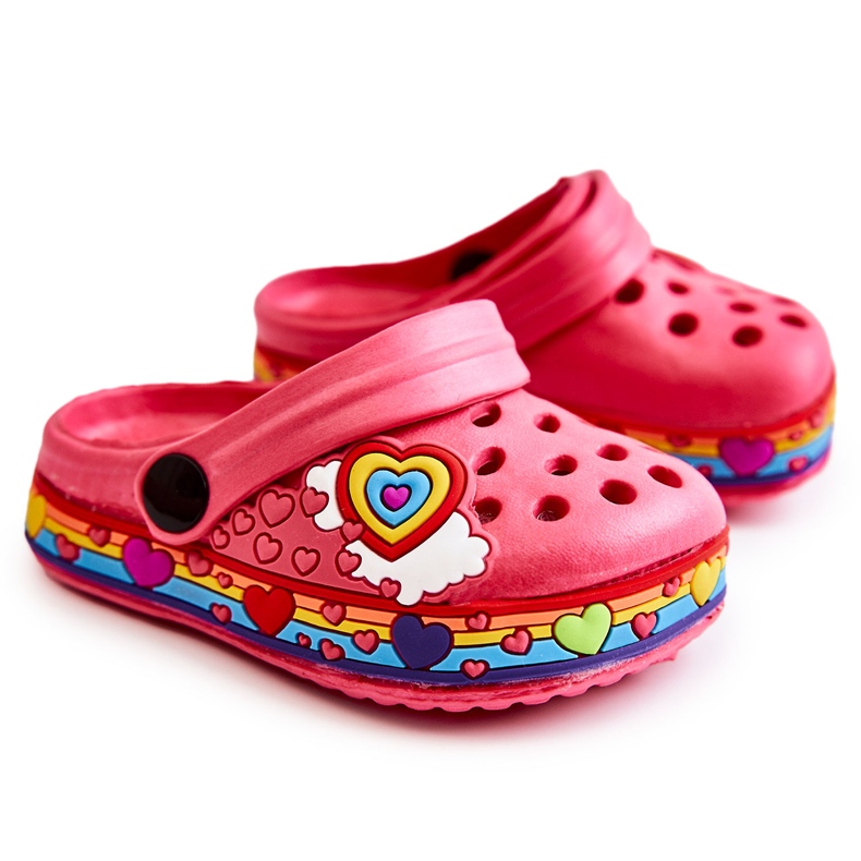 Pantuflas Infantiles Espuma Crocs Charie Rojo