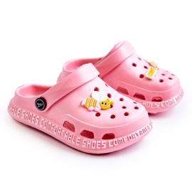 Pantuflas Infantiles Ligeras Con Adorno Bertis Rosa rosado