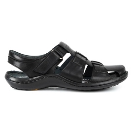 Kampol Negro Sandalias de hombre Talla 47 KeeShoes