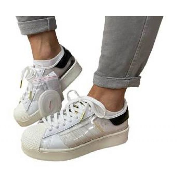 Tenis Adidas Mujer Adidas Superstar Blancas Con Gris Outfit Adidas