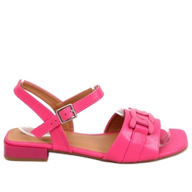 Sandalias de tacón bajo Iona Fushia rosa
