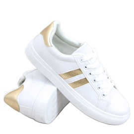Zapatillas de mujer Xina BLANCO / ORO dorado