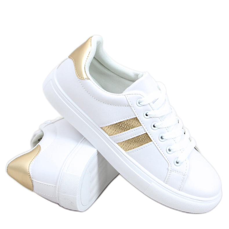 Zapatillas de mujer Xina BLANCO / ORO dorado