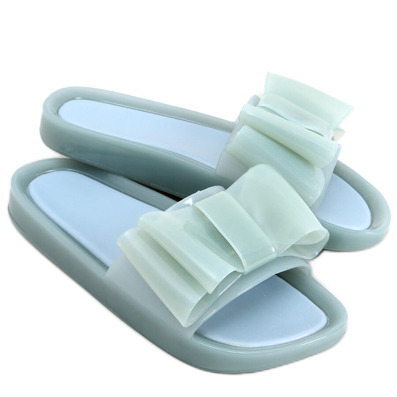 Zapatillas casa mujer Vinca Verde silicona azul
