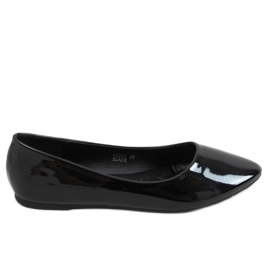 Bailarinas lisas lacadas negro CC201 Negro II Calidad