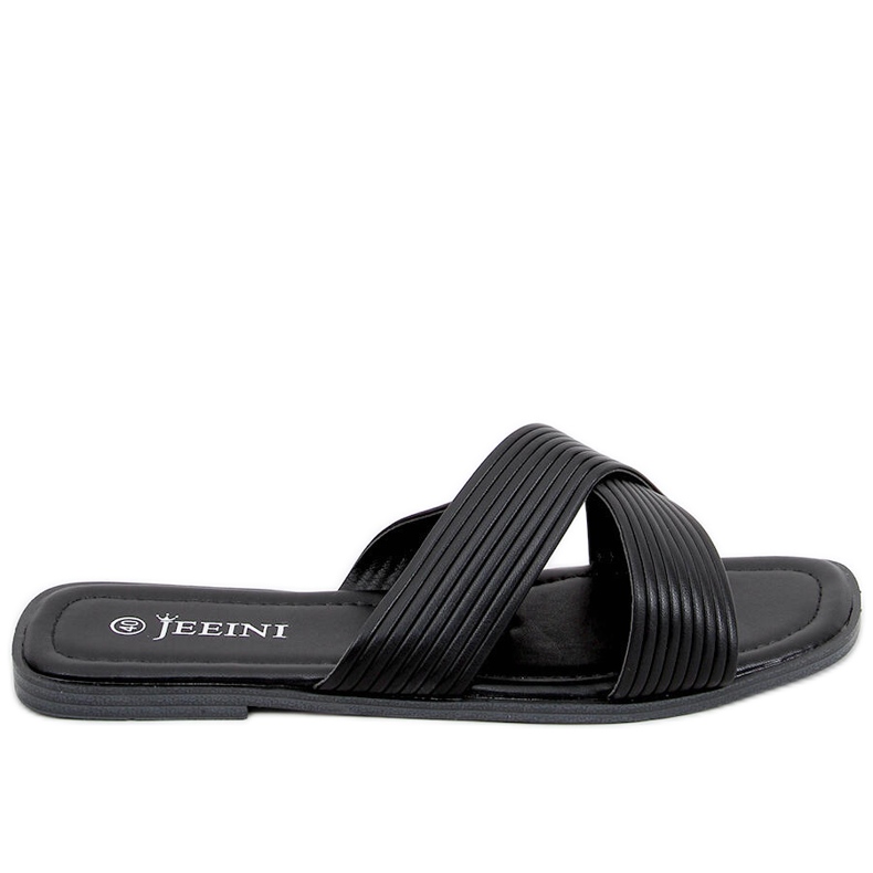 Pantuflas mujer Fuzzy Black negro