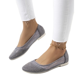 Bailarinas grises con circonita Holst plata