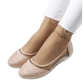 Bailarinas Malene beige semitransparente