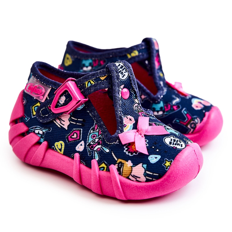 BEFADO S.A. Zapatillas Befado Supergirl Con Lazo 110P456 Azul Marino