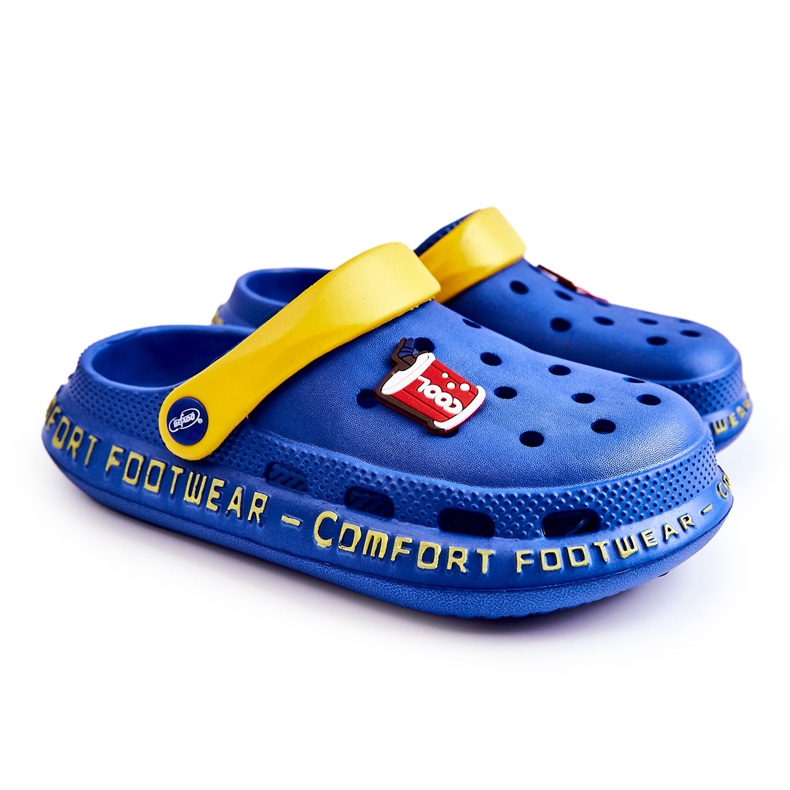 BEFADO S.A. Pantuflas Infantiles Kroksy Cola Befado 159Y101 Azul Oscuro