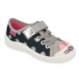 Zapatos befado niño 251X186 rosa plata gris