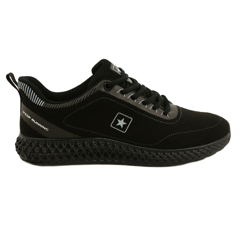 NEWS Zapatos deportivos para hombres 22mn37-4920 negro