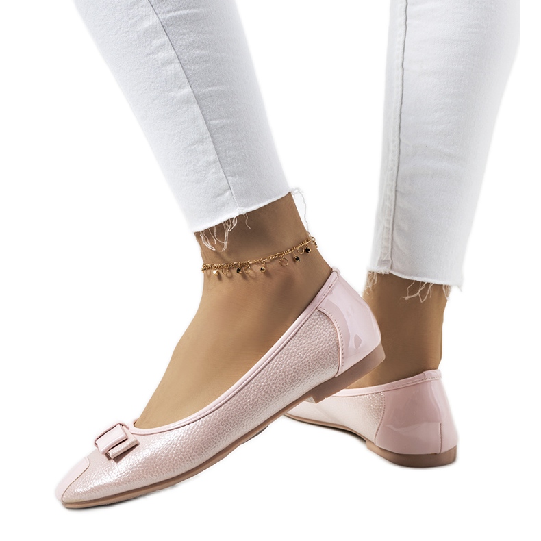 Bailarinas Rikke rosa brillante rosado