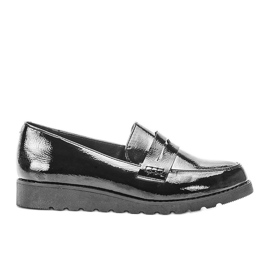 Zapatos Seninis lacados en negro