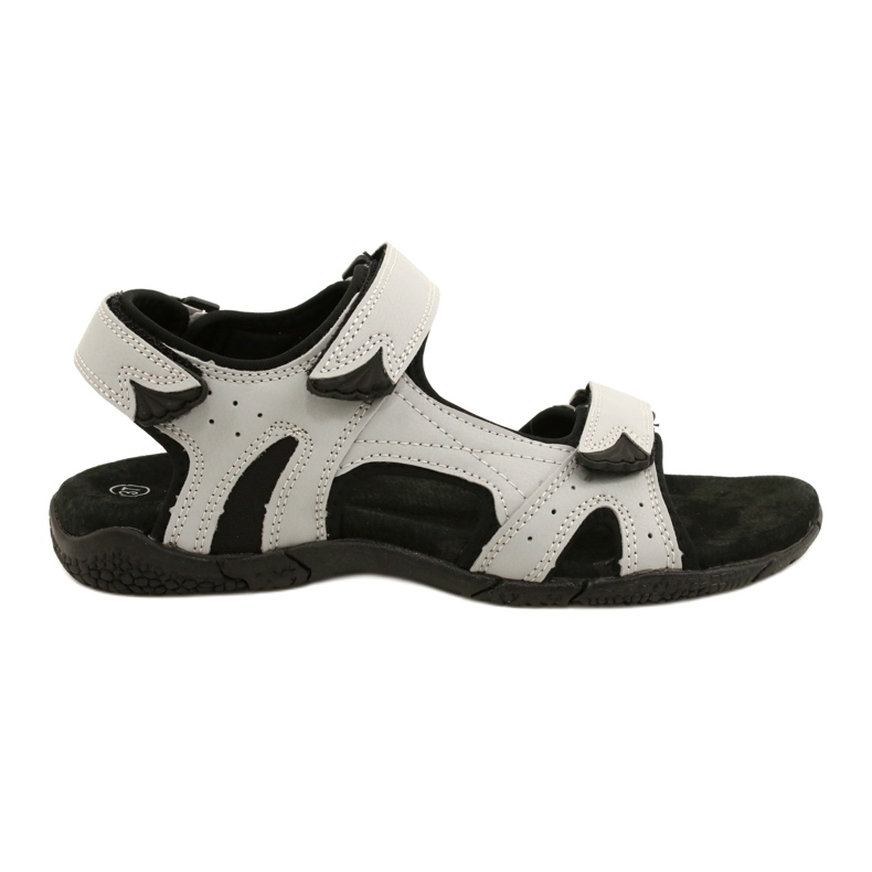 Sandalias American Club HL53 / 22 con inserto de cuero LT.Grey gris