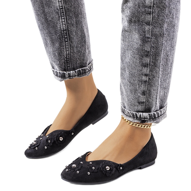 Bailarinas negras con corte Halah negro Bailarinas negras con corte Halah negro