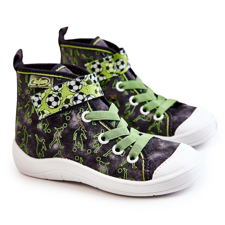 BEFADO S.A. Zapatillas Altas Infantiles Fútbol Befado 268X070 Gris-Verde
